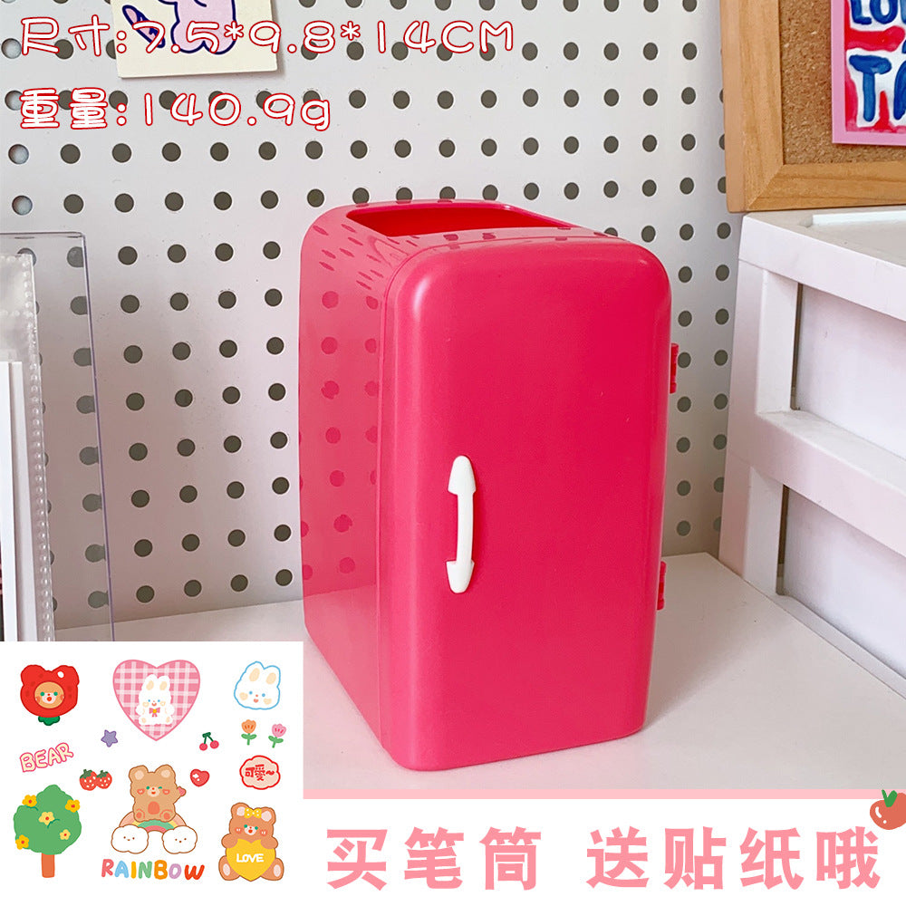 Cute Creative Cartoon Refrigerator Pen Holder (Large Capacity)