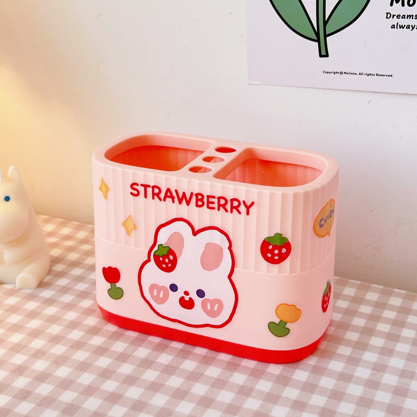 Cute Creative Cartoon Refrigerator Pen Holder (Large Capacity)
