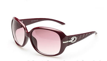 Rhinestone-Accented Women's Sunglasses with Large Frame