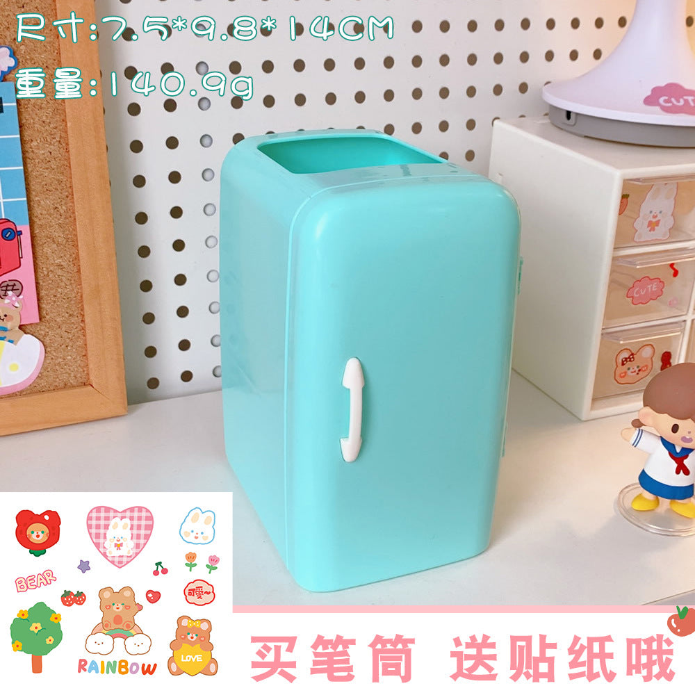 Cute Creative Cartoon Refrigerator Pen Holder (Large Capacity)