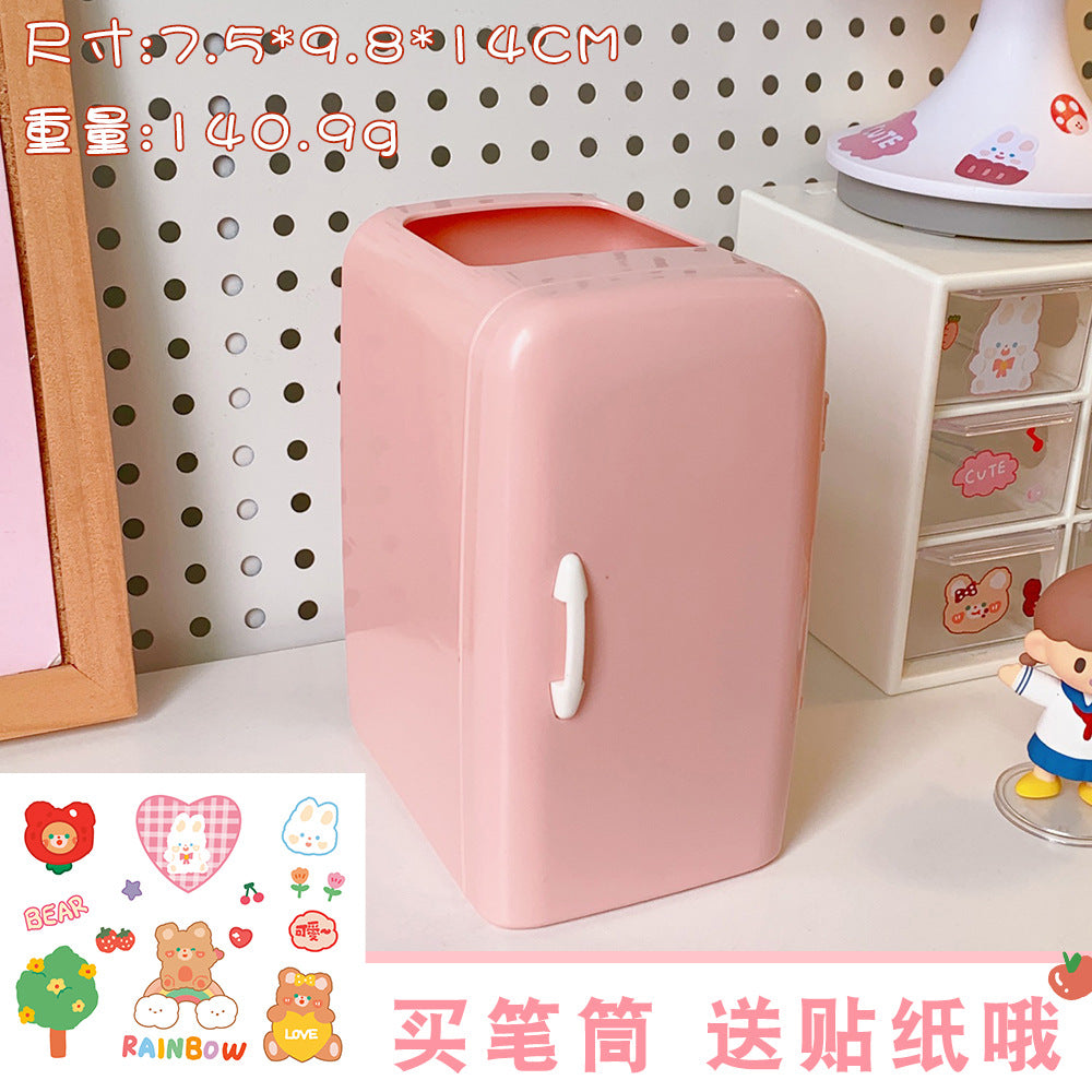 Cute Creative Cartoon Refrigerator Pen Holder (Large Capacity)