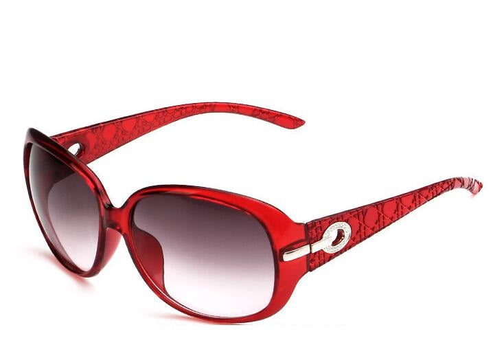 Rhinestone-Accented Women's Sunglasses with Large Frame