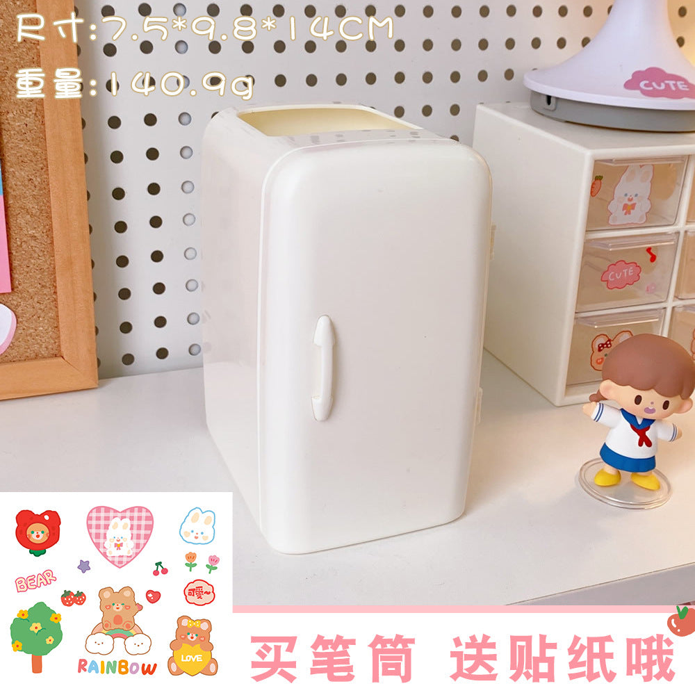 Cute Creative Cartoon Refrigerator Pen Holder (Large Capacity)